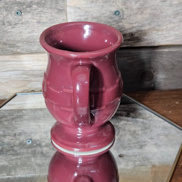 Longaberger Woven Traditions Latte Mug - Paprika - Picture 2 of 6